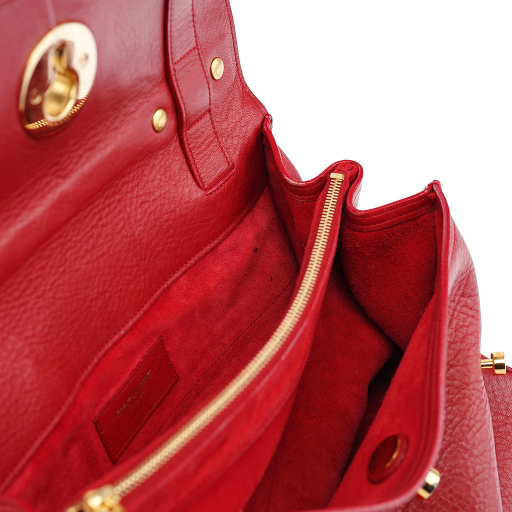 Red Leather Muse Two 2-Way Bag