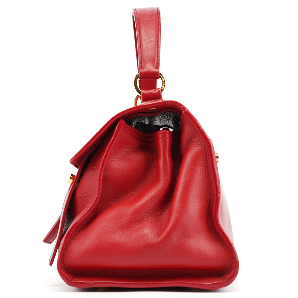 Red Leather Muse Two 2-Way Bag