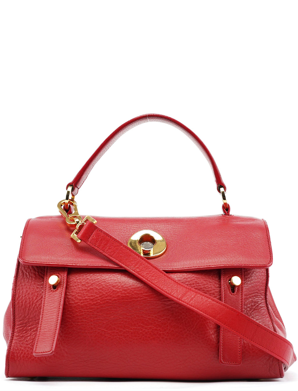 Red Leather Muse Two 2-Way Bag