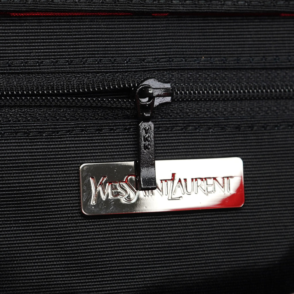 Red Satin YSL Tote Bag