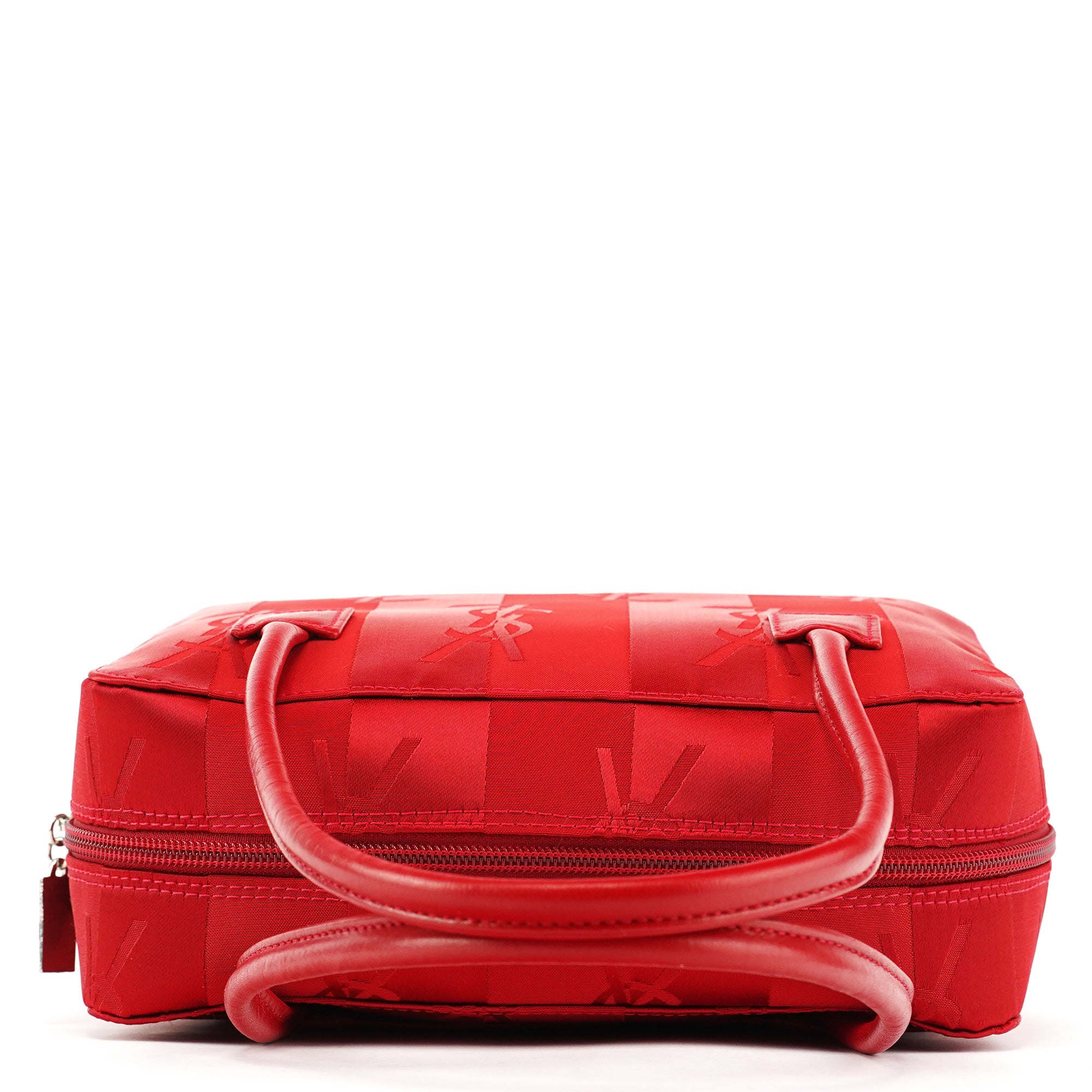 Red Satin YSL Tote Bag