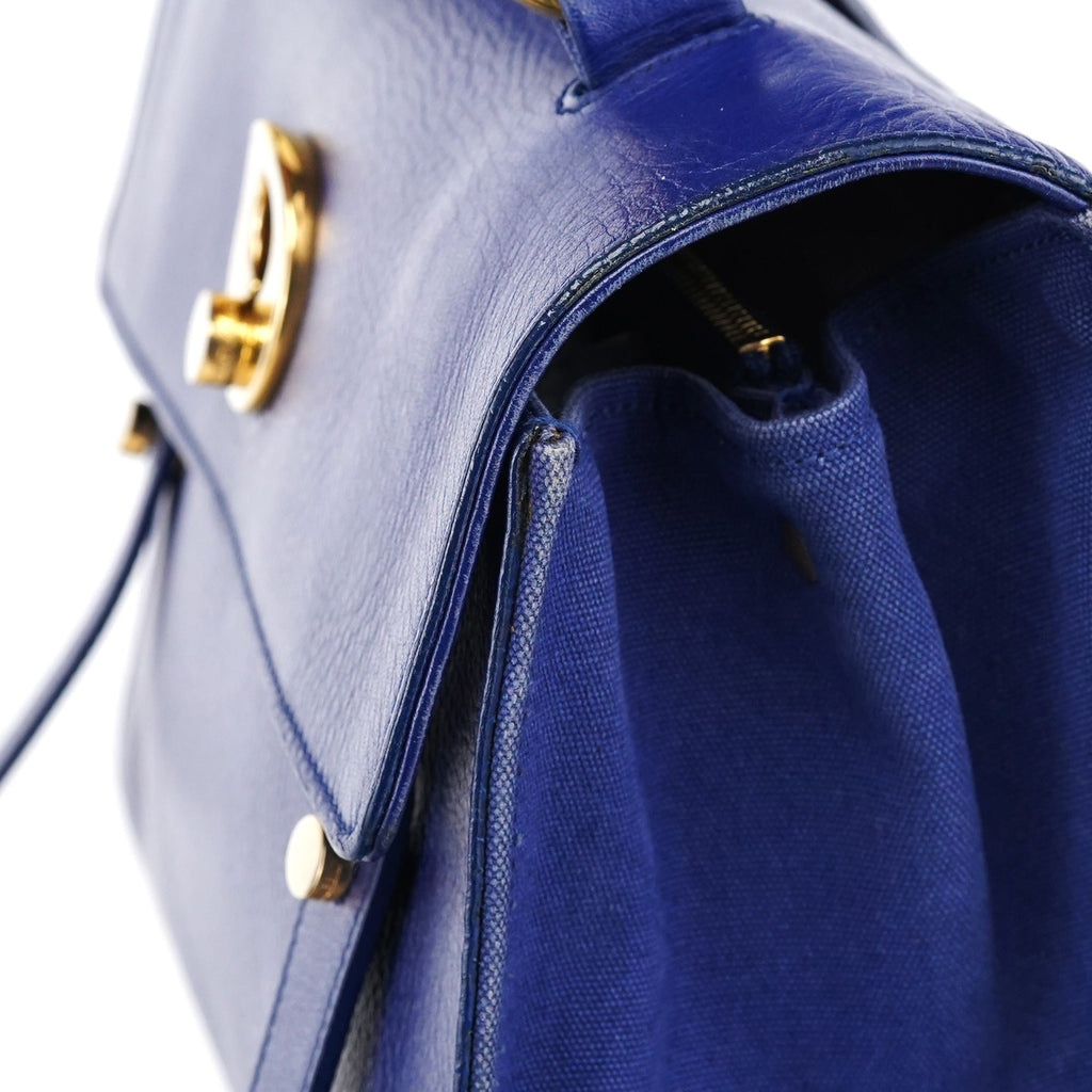 Royal Blue Leather Muse Two 2-Way Bag