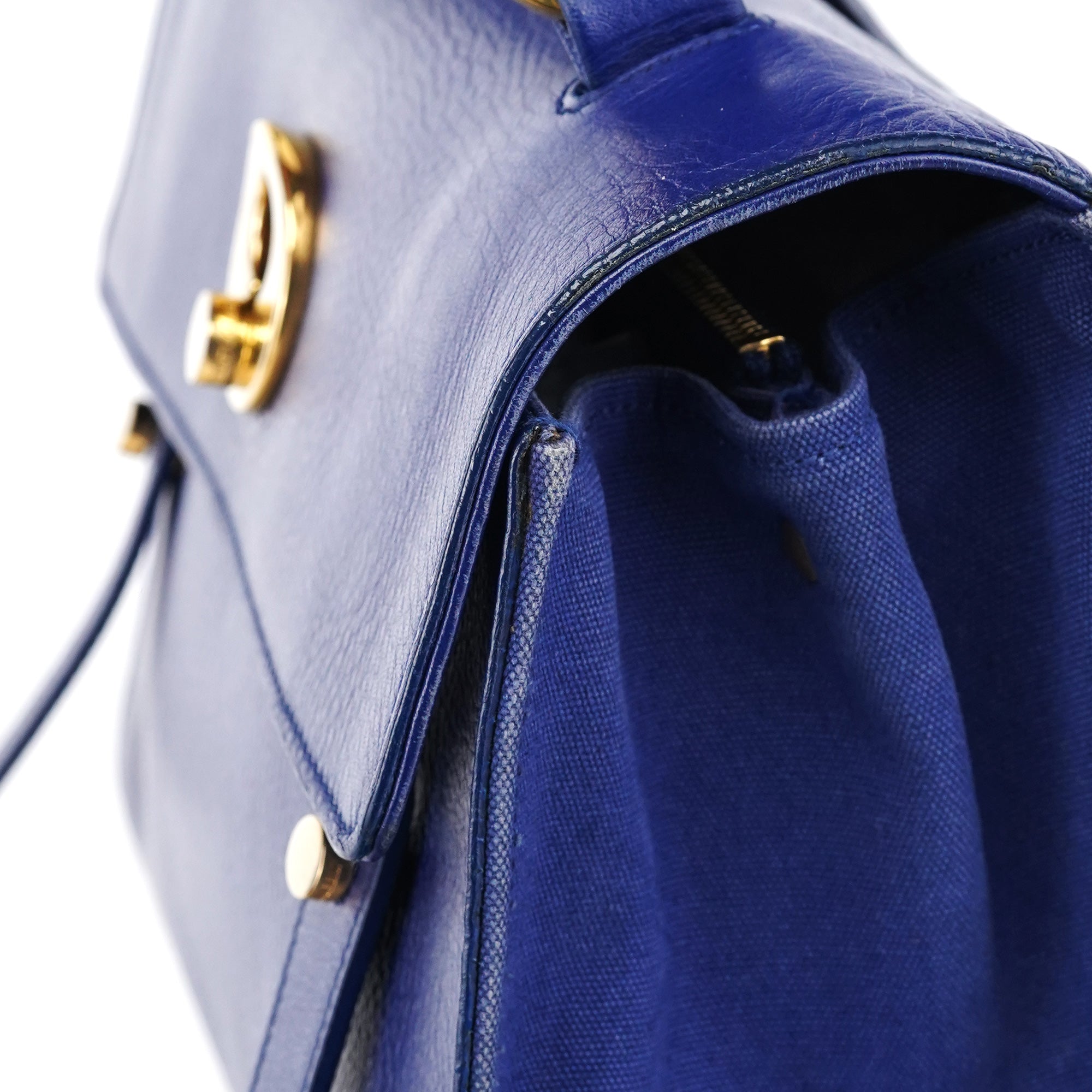 Royal Blue Leather Muse Two 2-Way Bag