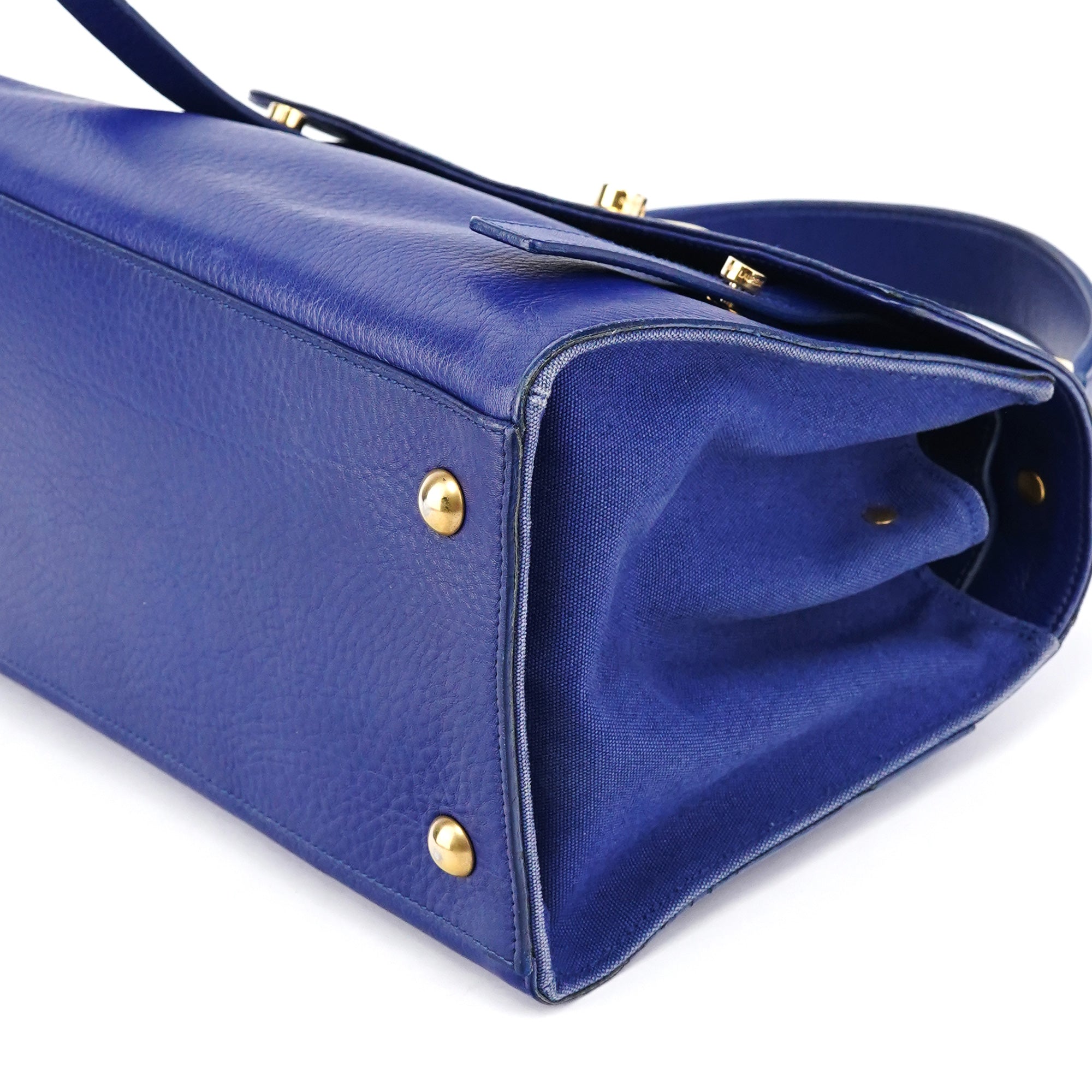Royal Blue Leather Muse Two 2-Way Bag