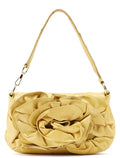 Soft Yellow Calfskin Nadja Shoulder Bag