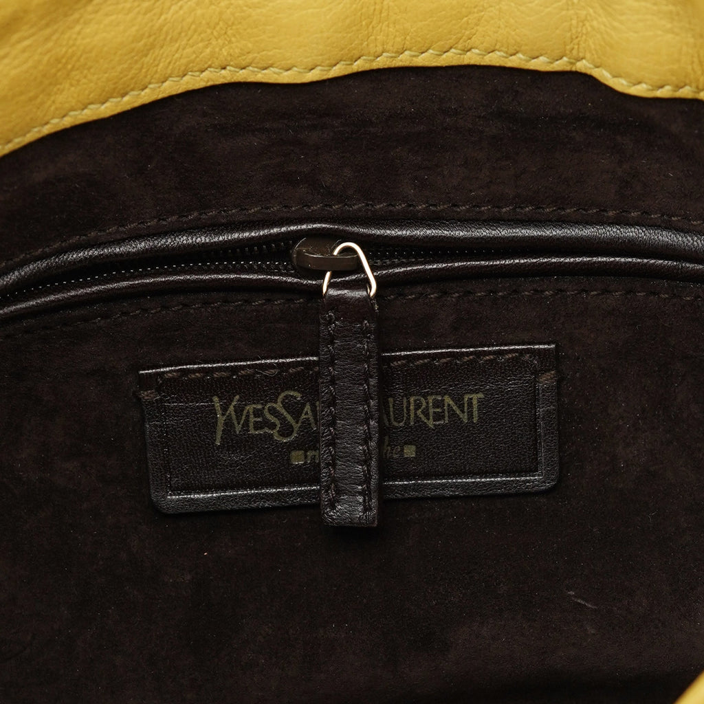 Soft Yellow Calfskin Nadja Shoulder Bag