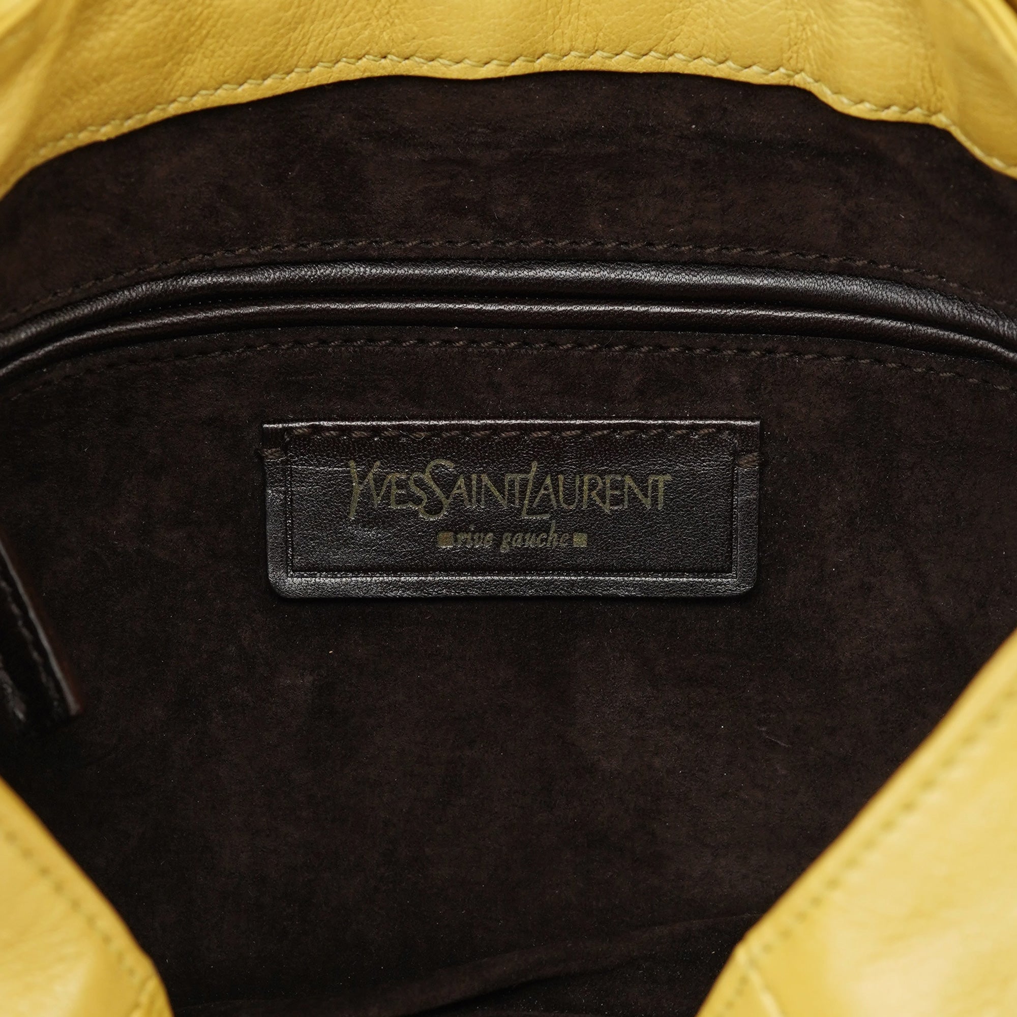Soft Yellow Calfskin Nadja Shoulder Bag