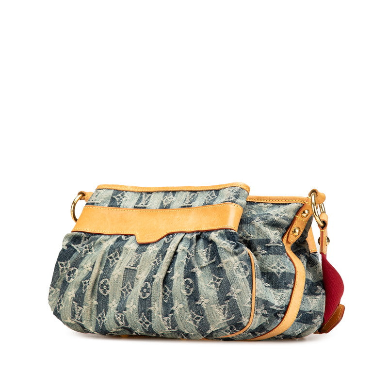 Louis Vuitton Porte Epaule Rayee MM Monogram Shoulder Bag